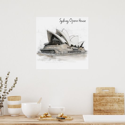 Sydney Opera House Poster (Küche)
