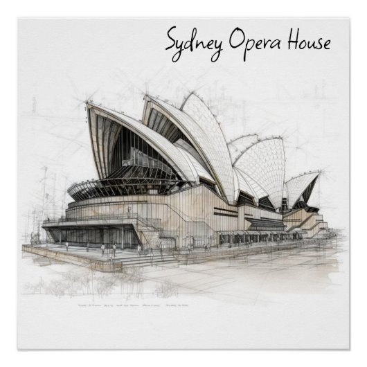 Sydney Opera House Poster (Vorderseite)