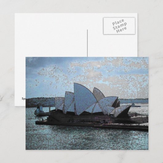 Sydney Opera House Postkarte (Vorne/Hinten)