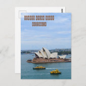 Sydney Opera House Postkarte (Vorne/Hinten)