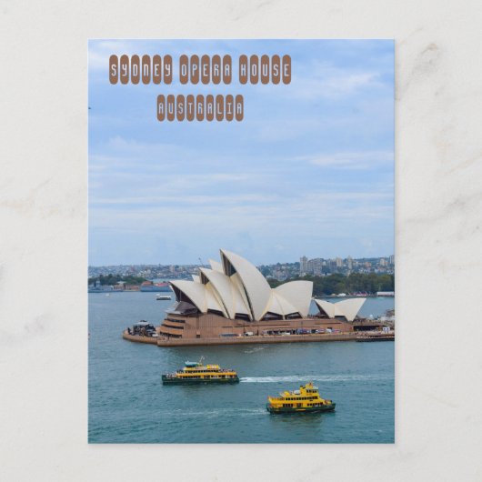 Sydney Opera House Postkarte (Vorderseite)