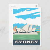 Sydney Opera House Postkarte (Vorne/Hinten)