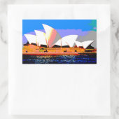 Sydney Opera House Rechteckiger Aufkleber (Tasche)
