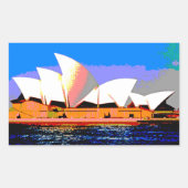 Sydney Opera House Rechteckiger Aufkleber (Vorderseite)