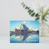 Sydney Opera House Reflektiert Postkarte (Stehend Vorderseite)