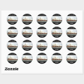 Sydney Opera House Runder Aufkleber (Blatt)