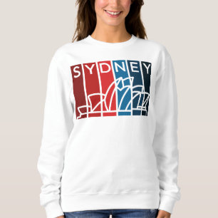 Sydney Opera House Shades of Red and Blue Sweatshirt