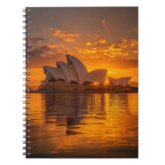Sydney Opera House Sunrise Notebook Notizblock (Vorderseite)