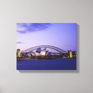 Sydney Opera House und Hafen, New South 2 Leinwanddruck