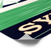 Sydney Opera House Vintage Poster (Ecke)