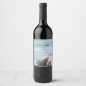 Sydney Opera House Wedding Personalized Wine Label Weinetikett (Vorderseite)