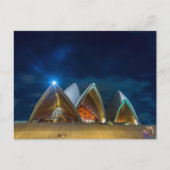 Sydney Opera in der Nacht Postkarte (Vorderseite)