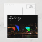 Sydney Opera lebhaft hell Postkarte (Vorne/Hinten)