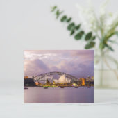 Sydney Opera und Harbour Bridge Postkarte (Stehend Vorderseite)