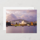Sydney Opera und Harbour Bridge Postkarte (Vorne/Hinten)