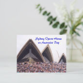 Sydney Opernhaus am Australientag Postkarte (Stehend Vorderseite)