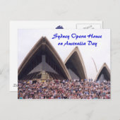 Sydney Opernhaus am Australientag Postkarte (Vorne/Hinten)