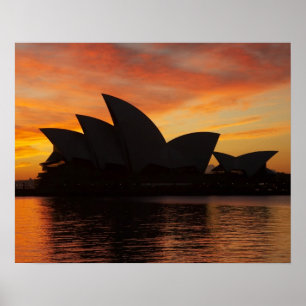Sydney Opernhaus in Dawn, Sydney, New South Poster