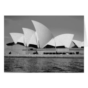 Sydney Opernhaus in Schwarz-Weiß