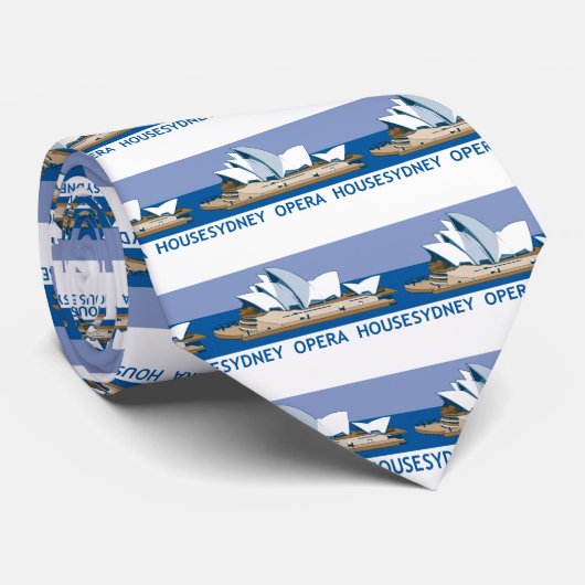 Sydney-Opernhaus Krawatte (Gerollt)