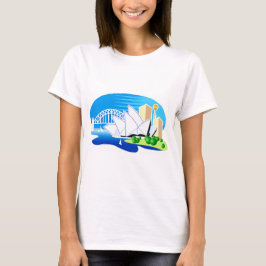 Sydney-Opernhaus und -brücke T-Shirt