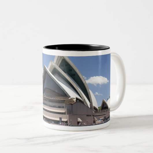 Sydney-Opernhausäußeres, Sydney, neuer Süden Zweifarbige Tasse (VorderseiteRechts)