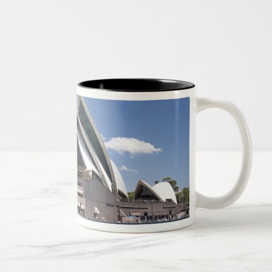 Sydney-Opernhausäußeres, Sydney, neuer Süden Zweifarbige Tasse (Rechts)