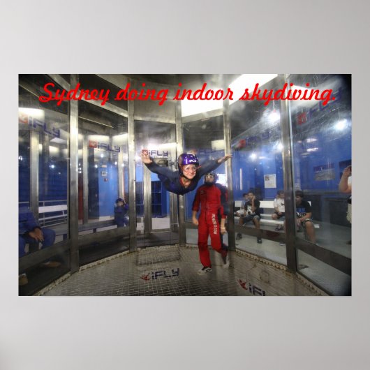 Sydney Poster Indoor Skydiving (Vorne)