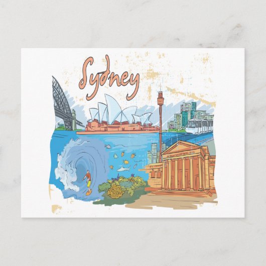 Sydney Postkarte (Vorderseite)
