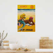 Sydney Reiseplakat Australien Strand Kunst Poster (Küche)