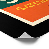 Sydney - Retro Sunset Travel Poster (Ecke)