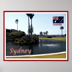 Sydney - Royal Botanic Gardens - Australien - Post Poster