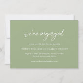 Sydney Sage Green Modern Wedding Save The Date (Vorderseite)