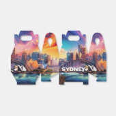 Sydney Skyline Abstrakt Art Geschenkschachtel (Ungefaltet)