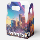 Sydney Skyline Abstrakt Art Geschenkschachtel (Geöffnet)