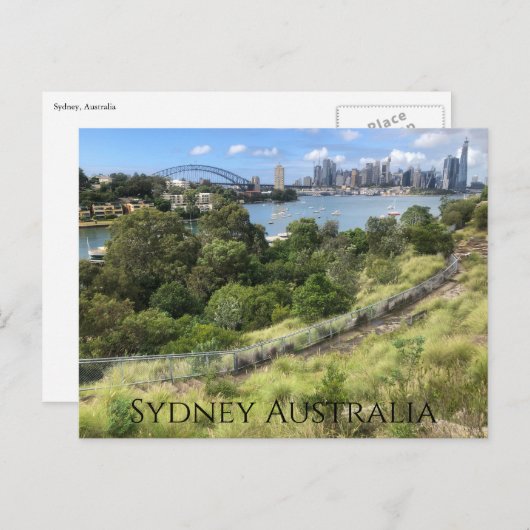 Sydney Skyline-Ansichtskarte Postkarte (Vorne/Hinten)