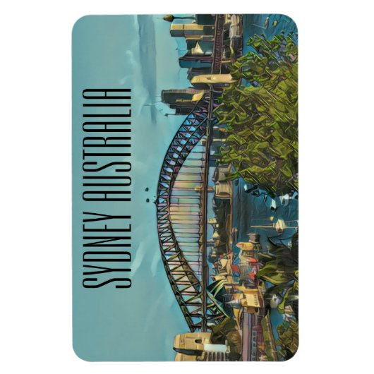 Sydney Skyline australia Magnet (Vertikal)