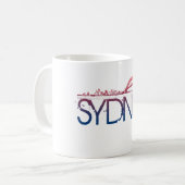 Sydney-Skyline-Entwurf Kaffeetasse (Vorderseite Links)