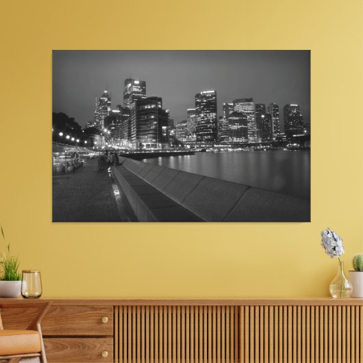 Sydney Skyline Leinwanddruck (Insitu (Wohnzimmer))