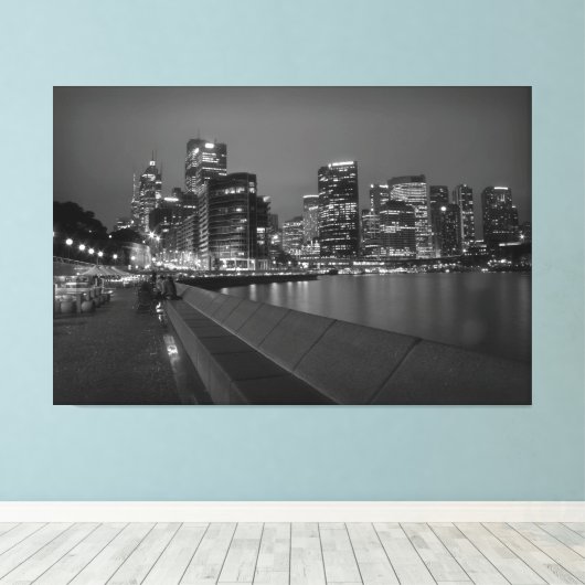 Sydney Skyline Leinwanddruck (Insitu (Holzboden))