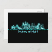 Sydney Skyline Postkarte (Vorne/Hinten)
