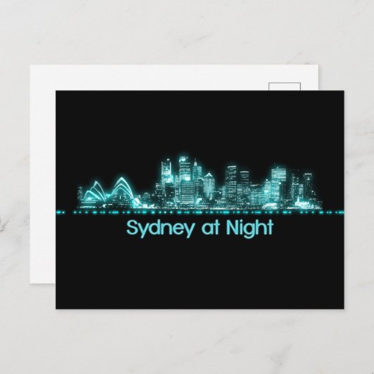 Sydney Skyline Postkarte (Vorne/Hinten)