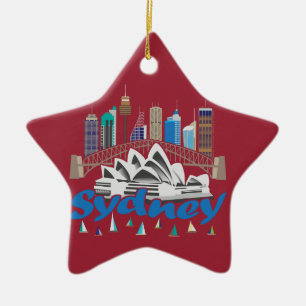 Sydney-Skyline-Verzierung Keramikornament