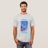 Sydney Summer Pool Australien Reise T-Shirt (Vorne ganz)