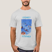 Sydney Summer Pool Australien Reise T-Shirt (Vorderseite)