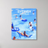 Sydney Summer Swimmingpool Reiseprint Leinwanddruck (Vorderseite)