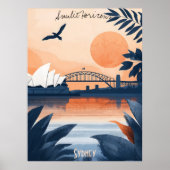 Sydney Sunset - Opernhaus und Hafenbrücke Poster (Vorne)
