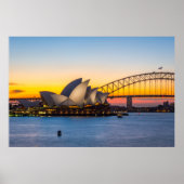 Sydney Sunset Poster (Vorne)