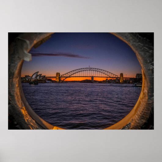 Sydney Sunset Poster (Vorne)