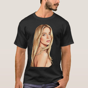 Sydney Sweeney süßes und charmantes Porträt T-Shirt